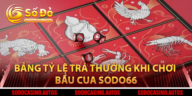 Bảng Tỷ Lệ Trả Thưởng Khi Chơi Bầu Cua Sodo66